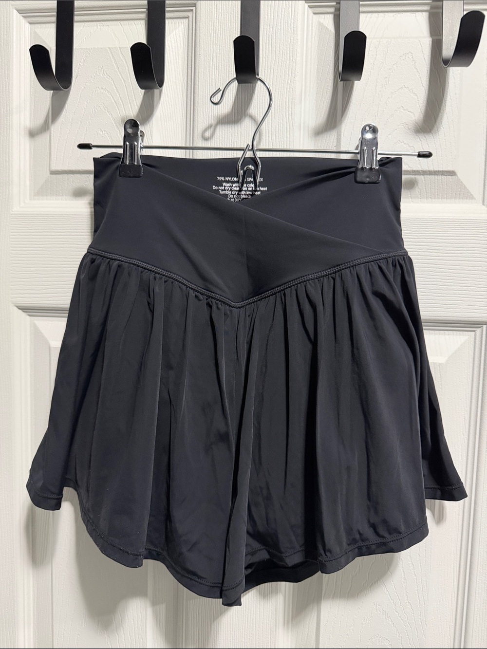 Women’s Black Crossover Athletic Shorts